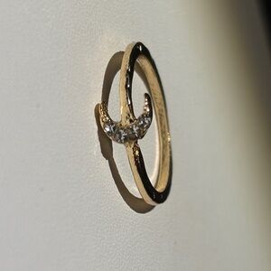 Fashion Jewelry Gold Moon Ring